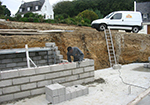 Réalisation des fondations à Blois-sur-Seille